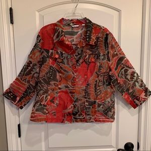 Erin London Women Sheer Jacket Size XL